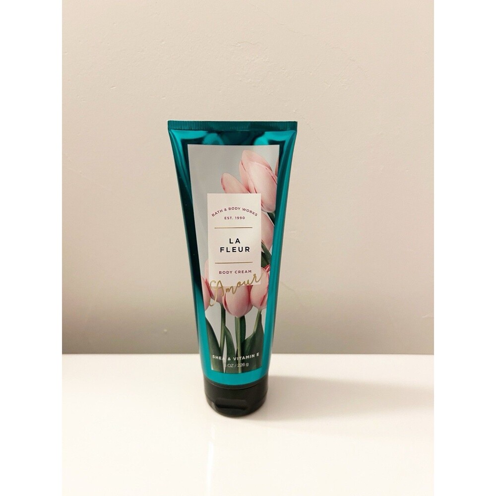 BATH & BODY WORKS 'La Fleur' Body Cream *Discontinued* 8oz Shea Vitamin E Amour